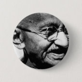 Mahatma Gandhi Ronde Button 5,7 Cm (Voorkant)
