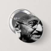 Mahatma Gandhi Ronde Button 5,7 Cm (Voorkant /achterkant)