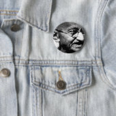 Mahatma Gandhi Ronde Button 5,7 Cm (In situ)