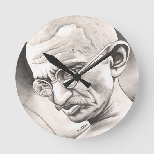 Mahatma Gandhi Ronde Klok (Voorkant)