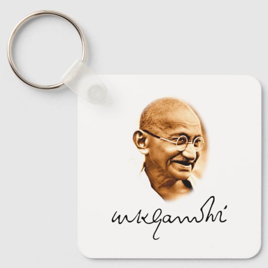 Mahatma Gandhi Sleutelhanger (Voorkant)
