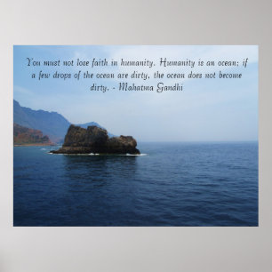Mahatma Gandhi Spiritueel Quote Poster