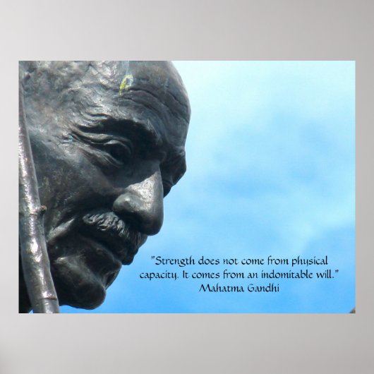 Mahatma Gandhi - Sterke quote Poster (Voorkant)