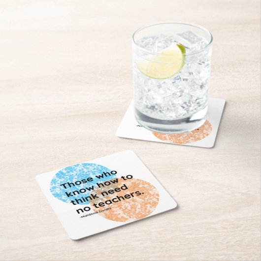 Mahatma Gandhi Think Quotes Kartonnen Onderzetters (Insitu)