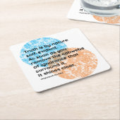 Mahatma Gandhi Truth Quotes Kartonnen Onderzetters (Schuin)