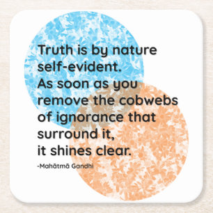 Mahatma Gandhi Truth Quotes Kartonnen Onderzetters