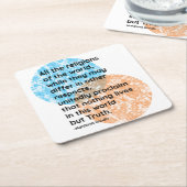 Mahatma Gandhi Truth Religion Quotes Kartonnen Onderzetters (Schuin)