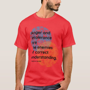 Mahatma Gandhi Vijanden Quotes retro T-shirt