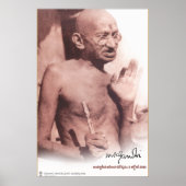 Mahatma Gandhi Vintage Poster (Voorkant)