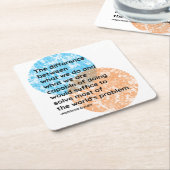 Mahatma Gandhi We zijn offertes Kartonnen Onderzetters (Schuin)