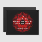 Mahatma Gandhi Wisdom Gezegde over actie (Voorkant / Achterkant)