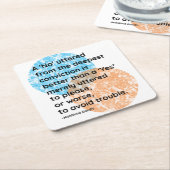 Mahatma Gandhi Yes en No Quotes Kartonnen Onderzetters (Schuin)