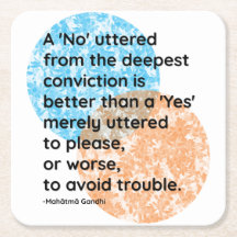 Mahatma Gandhi Yes en No Quotes