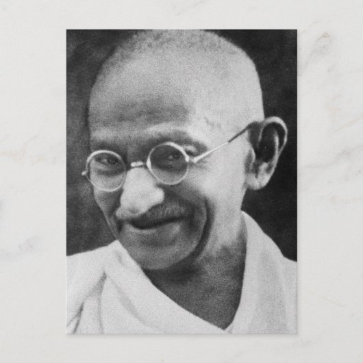 Mahatma Ghandi Portret Foto Briefkaart (Voorkant)
