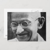 Mahatma Ghandi Portret Foto Briefkaart (Voorkant / Achterkant)