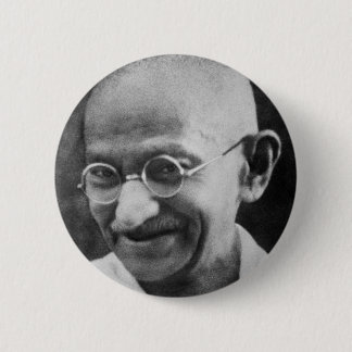 Mahatma Ghandi Portret Foto Ronde Button 5,7 Cm