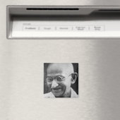 Mahatma Ghandi Portretfoto Magneet (Insitu (Vaatwasser))