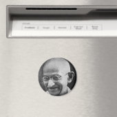 Mahatma Ghandi Portretfoto Magneet (Insitu (Vaatwasser))