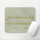 Mahatma Ghandi Quote Muismat (Met muis)