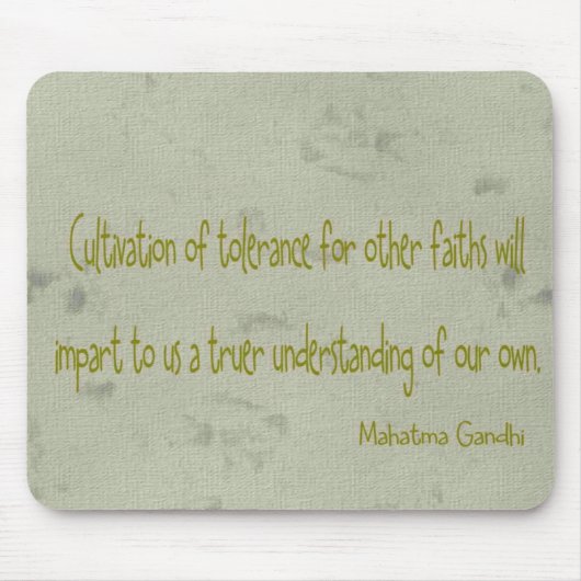 Mahatma Ghandi Quote Muismat (Voorkant)