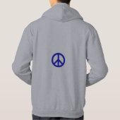 Mahatma Ghandi Quote Sweatshirt Vredesbord, Grey. (Achterkant)