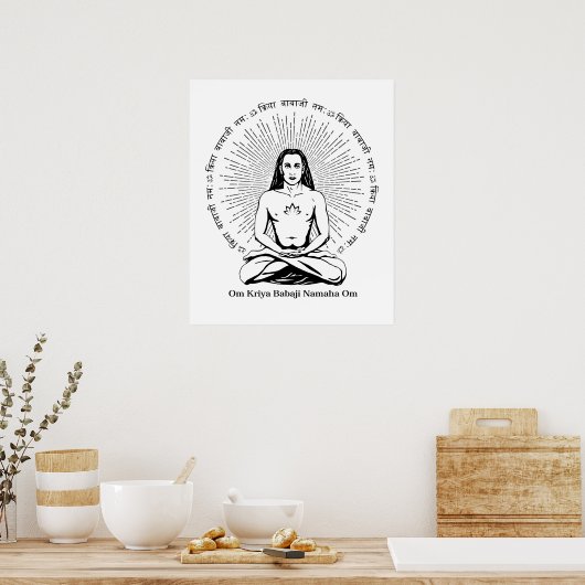 Mahavatar Babaji Poster (Keuken)