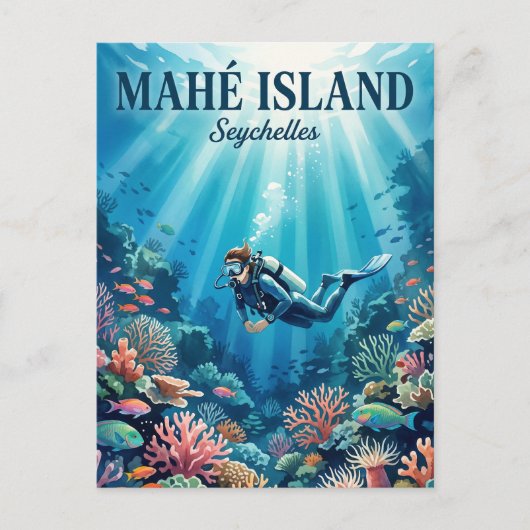 Mahé-eiland Seychellen Briefkaart (Voorkant)