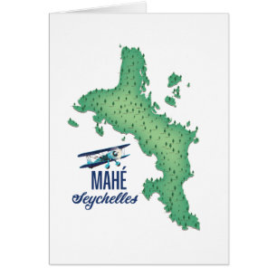 Mahé,  kaart van de Seychellen