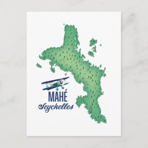 Mahé,  kaart van de Seychellen
