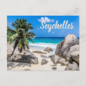 Mahe Seychellen Carana Beach cadeau Feestdagenkaart (Voorkant)