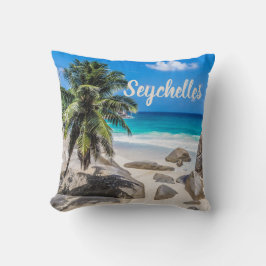 Mahe Seychellen Carana Beach cadeau Kussen
