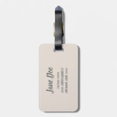 Mahe Seychellen Carana Beach gift Bagagelabel (Achterkant verticaal)