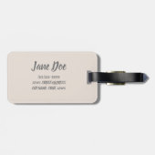 Mahe Seychellen Carana Beach gift Bagagelabel (Achterkant horizontaal)