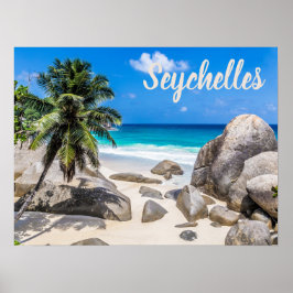 Mahe Seychellen Carana Beach gift Poster