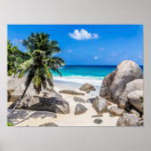 Mahe Seychellen Carana Beach gift Poster (Voorkant)