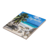 Mahe Seychellen Carana Beach gift Tegeltje (Zijkant)
