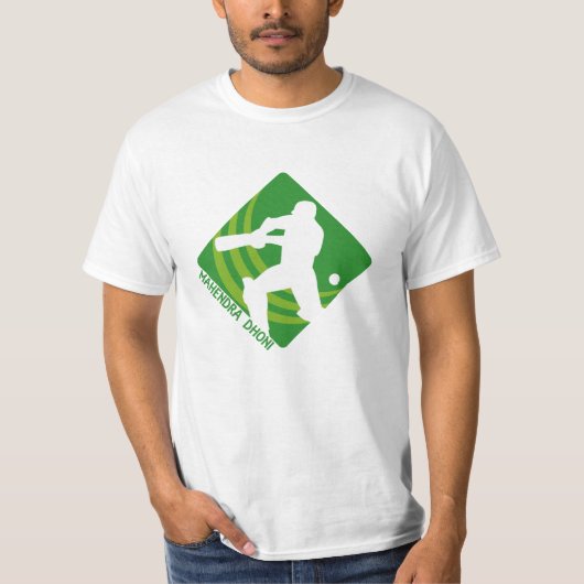 Mahendra Dhoni Cricket T-Shirt (Voorkant)