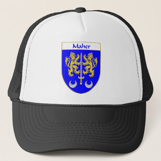 Maher Coat of Arms/Family Crest Trucker Pet (Voorkant)