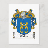 Maher Family Crest Briefkaart (Voorkant)