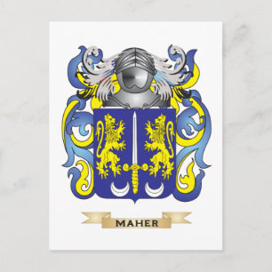 Maher Wapen (Familie Crest) Briefkaart