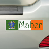 Maher wapenschild Vlag Bumpersticker (Op auto)