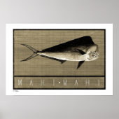Mahi-Mahi B&W-Posters, Prints en Lijsten (Voorkant)