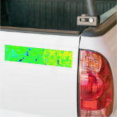 Mahi Mahi Dolphin Fish Art Colors Bumpersticker (Op Truck)
