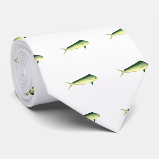 Mahi Mahi - Dolphin Fish Art Stropdas (Opgerold)