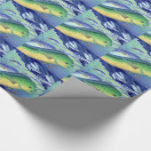 Mahi Mahi (Dolphin Fish) die vliegende vis achterv Cadeaupapier (Hoek)