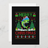 Mahi Mahi Fish Lover Xmas Tree Santa Mahi Mahi Chr Kaart (Voorkant / Achterkant)