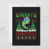 Mahi Mahi Fish Lover Xmas Tree Santa Mahi Mahi Chr Kaart (Voorkant)