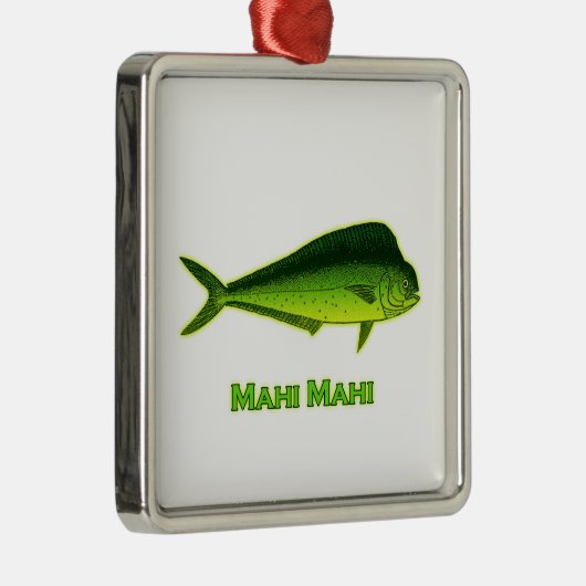 Mahi Mahi Fish Metalen Ornament (Rechts)