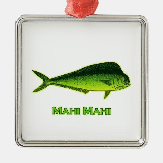 Mahi Mahi Fish Metalen Ornament (Voorkant)