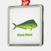 Mahi Mahi Fish Metalen Ornament (Links)